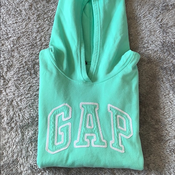 GAP Tops - GAP teal/mint green pullover hoodie